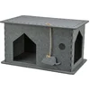 Image de Trixie - Kattenmand - Huis Lene - Vilt - Grijs - 54X30X35 cm
