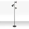 Image de B.K.LICHT - Industriële Vloerlamp - zwart gouden staande lamp - draaibar - met E27 fitting - h.: 166cm