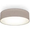 Image de B.K.LICHT - Plafondlamp - decoratieve lamp - taupe / beige - met 2x E27 fitting - Ø38cm