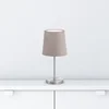 Image de B.K.Licht - Klassieke Tafellamp - taupe bedlamp - woonkamer lamp - E14 fitting - h.: 30.8 cm - beige