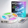 Image de B.K.LICHT - Led Strip - 3 meter led lights - met USB - RGB - dimbaar - gekleurd licht - met afstandsbediening