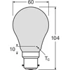 Image de Osram Retrofit Classic LED B22d Peer Mat 8.5W 806lm - 827 Zeer Warm Wit | Dimbaar - Vervangt 60W