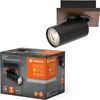 Image de LEDVANCE DECOR SPOT MERCURY, 1 x 3,4W, 230lm, hout-look, zwart, spot, verstelbare koppen, veelzijdig gebruik, interieurspot, vervangbare ledlampen, warm witte lichtkleur, GU10