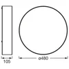 Image de LEDVANCE ORBIS PARIS plafondlamp 480 mm, wit, 3XE27