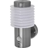 Image de LEDVANCE ENDURA STYLE RONDO WALL SEN buitenlant., 9,5W, 700lm, wandlamp, roestvrij staal, bewegingsmelder, daglichtsensor, beschermingsklasse IP44, kleurtemperatuur 3.000K, lichtkleur warm wit