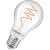 Image de OSRAM Vintage 1906 Klassieke, warmwitte LED-lamp met spiraalvormige gloeidraad in klassieke gloeilampvorm, biedt 3,4 W voor 470 lm, E27 fitting, helder gekleurd glas, 60 mm diameter, 2700 K.