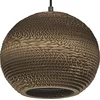 Image de LEDVANCE hanglamp Decor Cardboard Ball bruin van golfkarton, lichtgewicht, E27, 260 mm diameter, lampenkap van gerecycled materiaal, duurzaam dankzij vervangbare lichtbron, eenvoudig te installeren