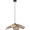 Image de OSRAM DECOR Rattan Madelief Hanglamp 580mm E27 Bruin, Rattan, Metaal, natuurlijk, voor Woonkamer en Eetkamer