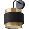 Image de OSRAM DECOR Hornet wandlamp E27 Zwart Goud, wandlamp van Metaal en textiel, voor warme wandverlichting