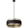 Image de OSRAM DECOR Hornet hanglamp 3xE27 Zwart Goud 500mm, hanglamp, Metaal, textiel voor eetkamerverlichting