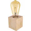 Image de OSRAM tafellamp 1906 Edison E27 2,5W, 2400K, houtbruin, 220 lm, vintage stijl, vervangbaar