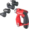 Image de Milwaukee M12 FDDXKIT-202X 12V Li-Ion accu boor-/schroefmachine set (2x 2.0Ah accu) in HD-Box - 34Nm