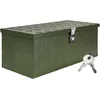 Image de Disselbak, groene gereedschapskist, vrachtwagenbak, aluminium kist, aanhangerbak met deksel, afsluitbare aluminium kist, transportkist, gereedschapskist, aluminium opbergkist D050 Trucky