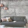 Image de Beton behang in grijs, 3D behang in betonlook, modern fotobehang in industriële stijl, vliesbehang met betonmotief, 3,50 x 2,55 m, BRICOFLOR.nl