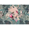 Image de Fotobehang ToucansParadise DD119693 A.S. Création ARTist Groen Roze Vlies 270 x 400 cm (4 delen) Fotobehang