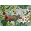 Image de Fotobehang JungleRhino DD119725 A.S. Création ARTist Bruin Groen Vlies 270 x 400 cm (4 delen) 3D Fotobehang op maat