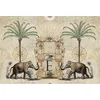 Image de Fotobehang NostalgicElefant DD119737 A.S. Création ARTist Beige Creme Groen Vlies 270 x 400 cm (4 delen) Fotobehang