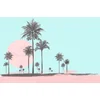 Image de Fotobehang MiamiBeachSunrise1 DD119761 A.S. Création ARTist Blauw Roze Vlies 270 x 400 cm (4 delen) Fotobehang online webshop