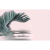 Image de Fotobehang PalmLeafWater DD119785 A.S. Création ARTist Groen Roze Vlies 270 x 400 cm (4 delen) Fotobehang online webshop