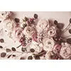 Image de Fotobehang FlatLayFlower DD119881 A.S. Création ARTist Roze Wit Vlies 270 x 400 cm (4 delen) 3D Fotobehang op maat