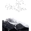 Image de Fotobehang TheMountains DD119909 A.S. Création ARTist Zwart Antraciet Wit Vlies 280 x 200 cm (2 Teile) Fotobehang