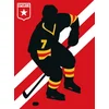 Image de Fotobehang IceHockey DD120165 A.S. Création ARTist Rood Zwart Antraciet Vlies 270 x 200 cm (2 delen) 3D Fotobehang op maat