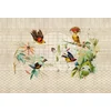Image de Fotobehang voliere1 DD122428 Livingwalls Walls by Patel 3 Oranje Terracotta Beige Creme Vlies 270 x 400 cm (4 delen) Fotobehang