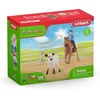 Image de schleich FARM WORLD - Team roping met cowgirl - Kinderspeelgoed voor Jongens en Meisjes - 3 tot 8 jaar 42577