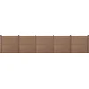 Image de HKC Schuttingpaneel met 6 palen 183x879 cm bruin