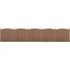 Image de HKC Schuttingpaneel gebogen 5 stuks met paal - bruin