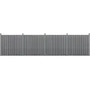Image de WPC Schuttingpaneel 11 planken met palen 185x747 cm grijs
