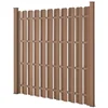 Image de WPC Schuttingpaneel 11 planken met palen 185x562 cm bruin