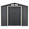 Image de Tuinhuis tuinschuur met schuifdeur 213x127x185 cm 4 m³ donkergrijs