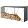 Image de Stalen brandhout rek Kalmar houtopslag 352x80x152 cm antraciet