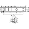 Image de Hansgrohe RainSelect - Afbouwdeel voor badkraan voor 3 functies, zwart/chroom 15356600
