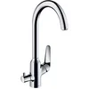 Image de Hansgrohe Focus M42 - M424-H220 keukenkraan met stopkraan, chroom 71803000
