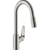 Image de Hansgrohe Focus M42 - Keukenkraan M429-H220 met uittrekbare handdouche, rvs look 71800800
