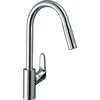 Image de Hansgrohe Focus M41 - Focus keukenkraan met uittrekbare handdouche, EcoSmart, chroom 31833000