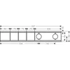 Image de Hansgrohe RainSelect afbouwdeel voor inbouw douchekraan thermostatisch voor 3 functies 52.7x90cm chroom