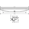 Image de Hansgrohe Rainfinity - Muuraansluiting Porter 500 met douchehouder en planchet L, mat wit 26843700
