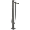 Image de Hansgrohe Metropol afbouwdeel v. vrijstaande badkraan vloermontage met omstel met voorsprong vaste uitloop 23.5cm brushed black chroom