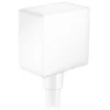Image de Hansgrohe Fixfit Square muuraansluitbocht m. terugslagklep mat wit