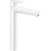 Image de hansgrohe Talis E - Wastafelmengkraan - Ééngreeps bediening - Met trekwaste - 240mm maat - Mat Wit