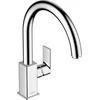 Image de hansgrohe Vernis Shape M35 - Keukenmengkraan - Ééngreeps bediening - 35mm maat - Draaibare uitloop - Chroom