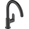 Image de hansgrohe Vernis Blend M35 - Keukenmengkraan - Ééngreeps bediening - 210mm maat - Draaibare uitloop - 1 straalfunctie - Mat Zwart