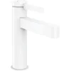 Image de hansgrohe Finoris - Wastafelmengkraan - Ééngreeps bediening - Met afvoerplug - 110mm - Mat Wit