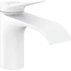 Image de Hansgrohe VIVENIS wastafelkraan - model 80 - opbouw - laag - eengreeps - met trekwaste - mat wit