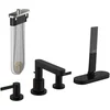 Image de Hansgrohe Finoris - Badrandkraan, 4-gats, sBox, mat zwart 76444670