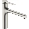 Image de Hansgrohe Zesis M33 - Keukenkraan 160, met uittrekbare sproeikop en omstelling, rvs look 74801800