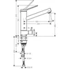 Image de Hansgrohe Zesis M33 - Keukenkraan 200, met stopkraan, CoolStart, chroom 74807000